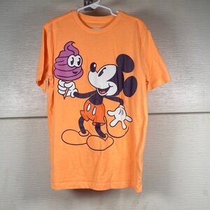 Kids‎ Disney Spotted Zebra Orange Short Sleeve Graphic Tee Size L 10